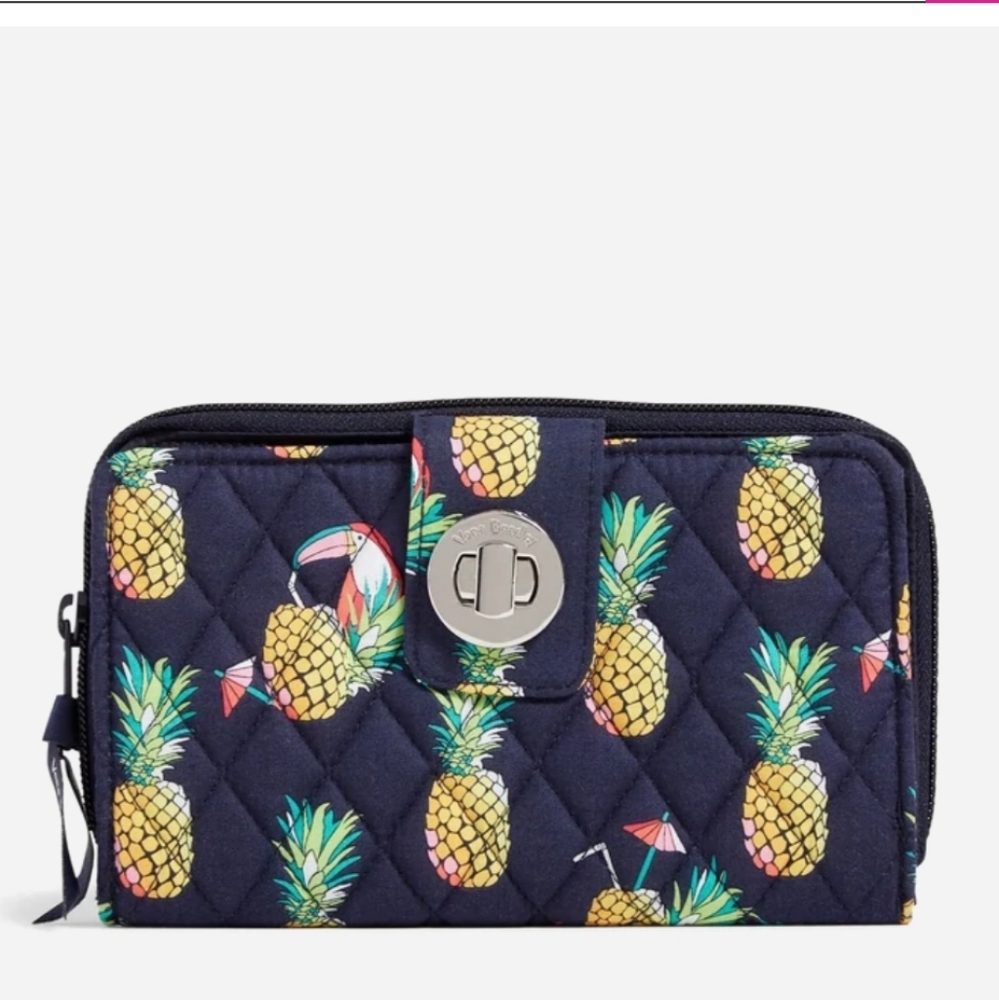 Vera Bradley Toucan Party Turnlock Wallet